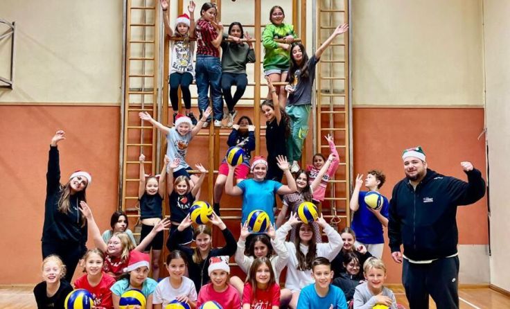 Die jungen Volleyball-Talente des Supervolleys OÖ in Enns. (Foto: Supervolley OÖ)