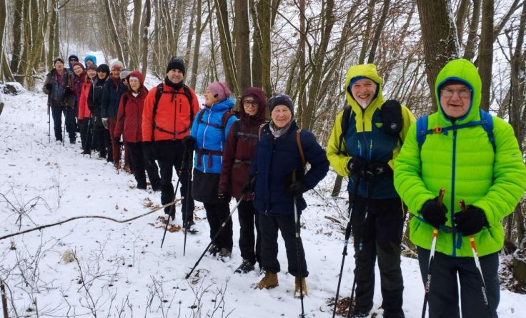 Viele Wanderfreunde nahmen an der Winterwanderung teil. (Foto: Naturfreunde Enns)