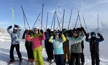 Kirchdorfer Gymnasiasten auf Skikurs auf der Wurzeralm