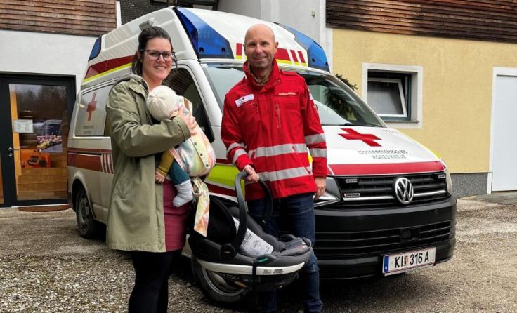 Die Babyschale dient dem sicheren Transport von Kleinkindern. (Foto: Rotes Kreuz Kirchdorf)
