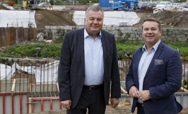 LR Günther Steinkellner und FP-Bezirksobmann BGM Christian Partoll (v.l) (Foto: FPÖ Linz-Land)