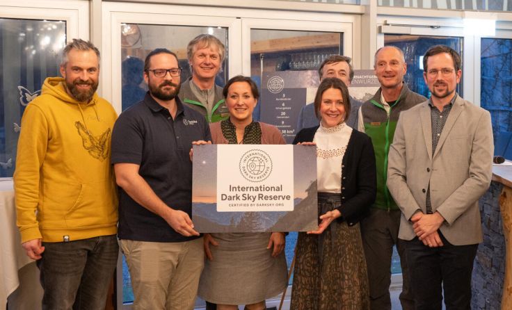 Überreichung der Zertifizierung als Dark Sky Reserve von der Dark Sky. (Foto: Andreas Hollinger)