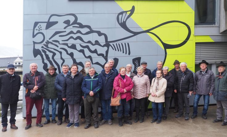 Bei der Betriebsbesichtigung (Foto: Braunreiter)