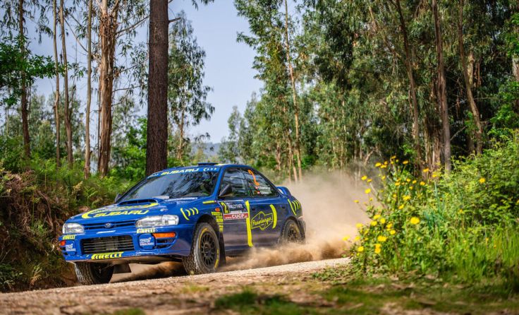 Das Team Rosenberger und Schwarz bei der Historic Rallye Fafe in Portugal. (Foto: Fabio Martins)
