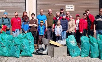 Einiges an Alteisen bei Flurreinigungsaktion in Roßleithen gefunden 