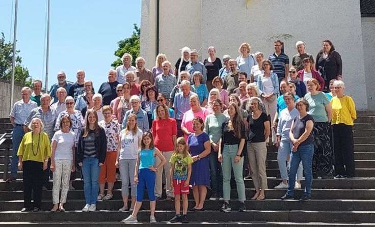 Beim Chorausflug in Lenzburg (Foto: Stift Schlierbach)