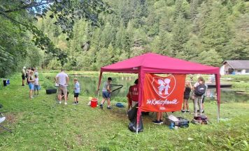 Kinder gingen in Molln auf Fischfang