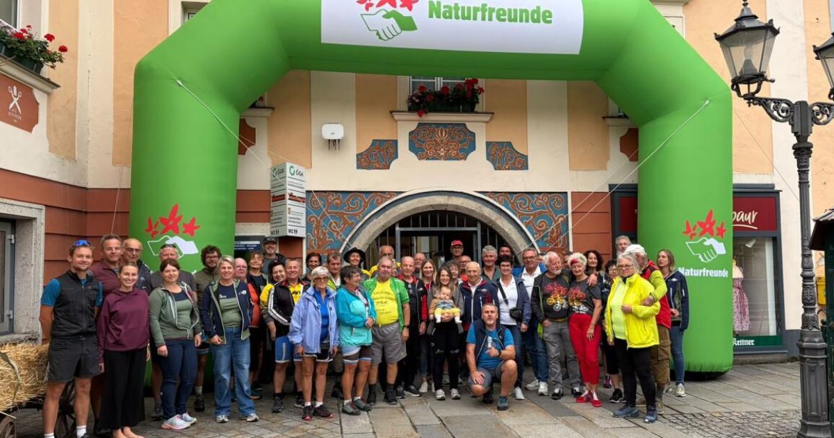Naturfreunde trotzten dem Regen bei Radsternfahrt nach Windischgarsten