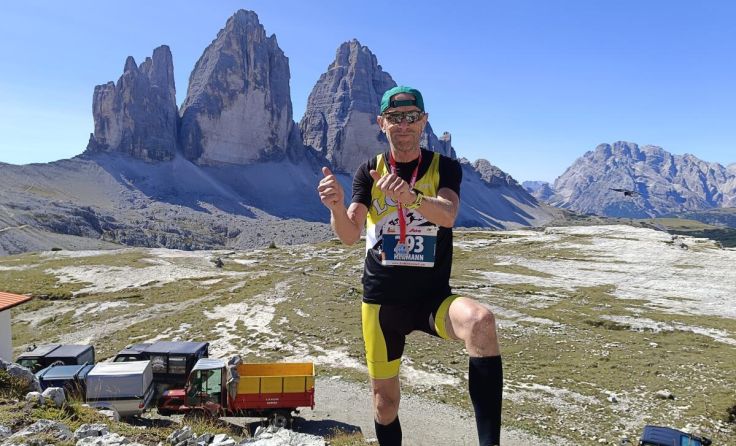 Die Strecke führte den Läufer durch die Bergwelt der Dolomiten. (Foto: Grall)