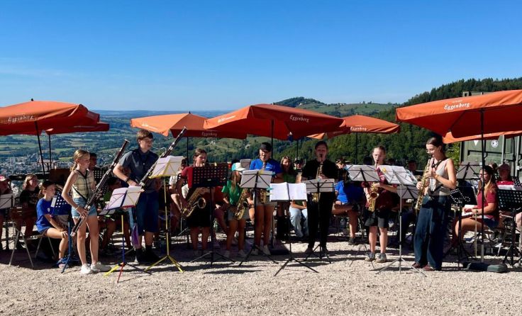 Beim Blasmusik-Camp auf der Burg Altpernstein (Foto: OÖBV/Kirchdorf)