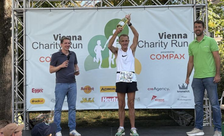 Manfred Rettenegger (Mitte) sicherte sich mit 54 Kilometern den Tagessieg. (Foto: Rettenegger)