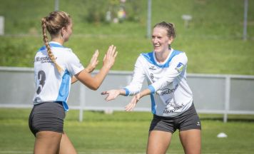 Nussbachs Faustballerinnen schließen den Herbst auf Rang drei ab