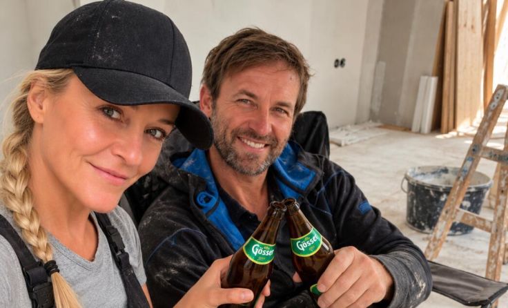 Christa und Stephan auf der Baustelle (Foto: Hackl)