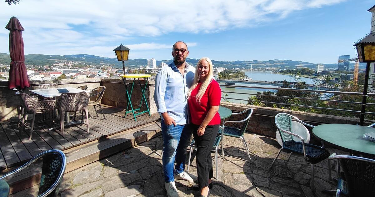 Schlosscafé: Der Blick über Linz, der anzieht