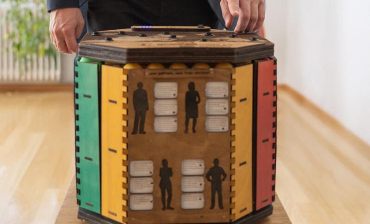 Die Klima-Escape Box. (Foto: Land OÖ/Charlotte Guggenberger)