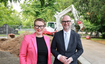 Neuer Eingangsbereich beim Volksgarten
