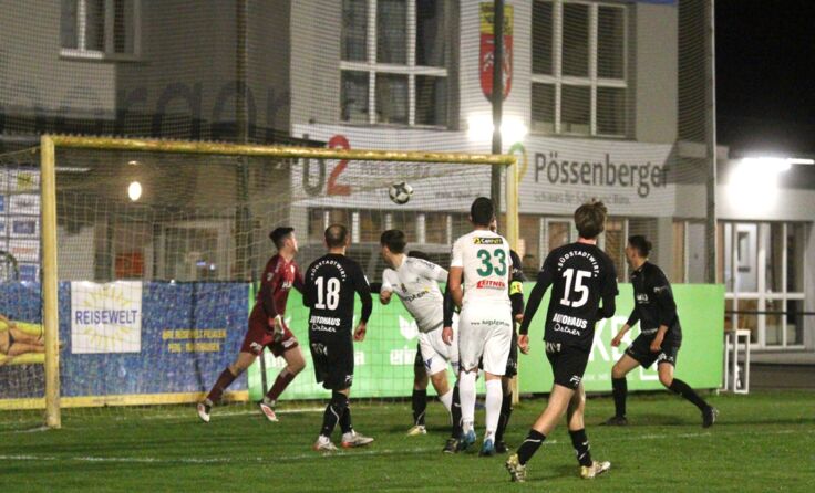 Marius Lehner (Friedburg/Pöndorf) mit dem Siegtreffer in Minute 80.