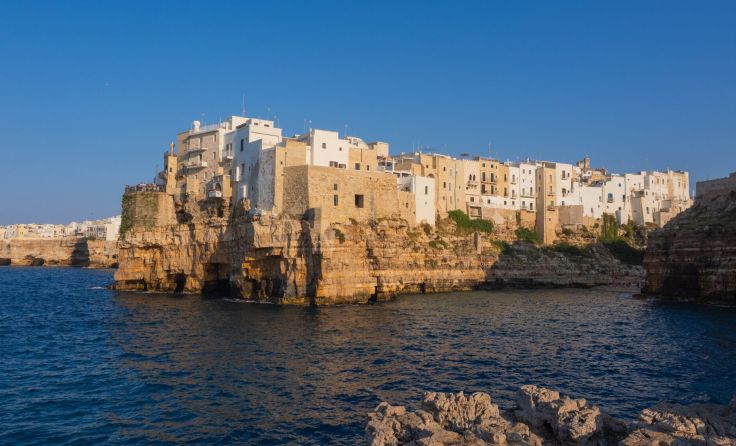 Bild 1: Polignano - Stadt an den Klippen; Foto: gerd2709
