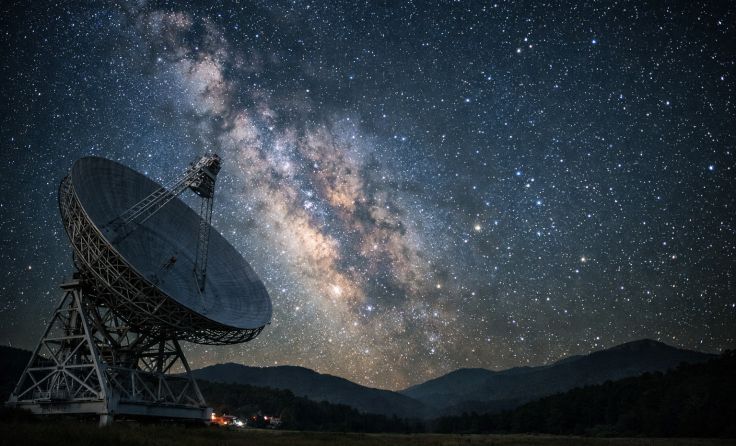 Möglicher Pulsar im Zentrum der Milchstraße; Foto: KI-generiert
