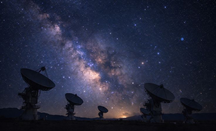 Radioteleskope (Symbolbild); Foto: KI-generiert