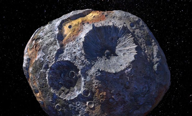 Asteroid 16 Psyche (Künstlerische Darstellung); Fotocredit: NASA/JPL-Caltech/ASU