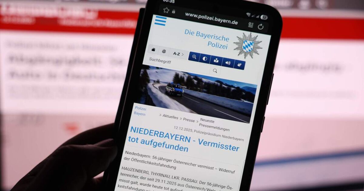 Missing man from Wels found dead in Bavaria