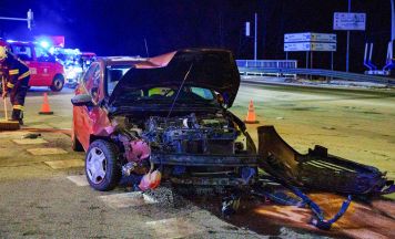 Vier Verletzte bei Unfall in Pregarten, darunter zwei Kinder (5,1)