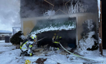 Feuer in Garage in Geretsberg