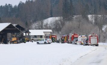 Drei Feuerwehren bei Brand in Scharnstein im Einsatz
