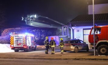 Brand in einer Tischlerei in Scharnstein