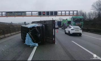 Festnahme bei Unfall auf der A1