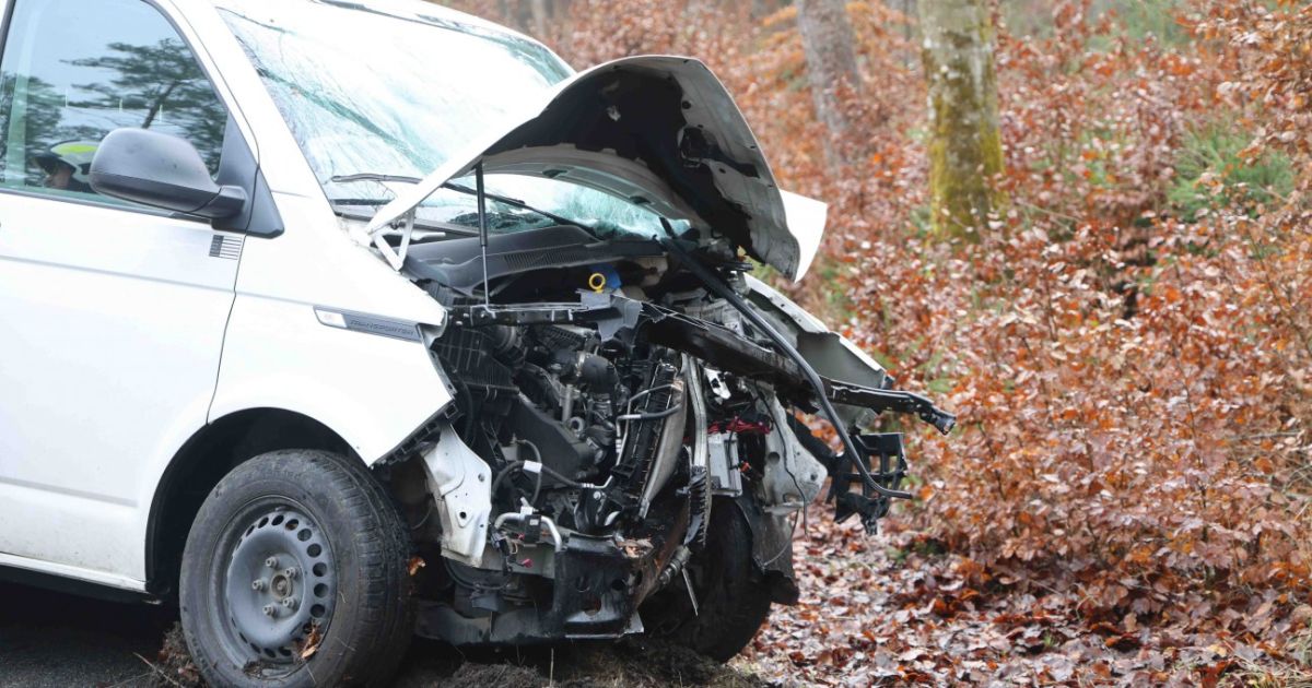 Small van crashes into tree in Geretsberg