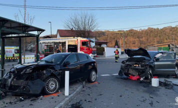 Verkehrsunfall an Ortseinfahrt von Bad Mühllacken