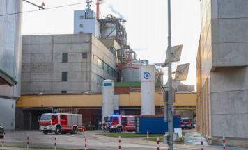 Brand bei Papierfabrik in Ansfelden
