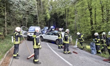 Sieben Verletzte bei Frontalzusammenstoß in Maria Schmolln