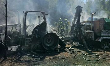 Acht Feuerwehren löschen Waldbrand im Droißingerwald bei Schiedlberg