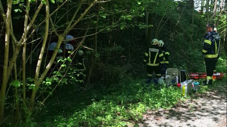 20-Jähriger stürzt in Altmünster beim Pinkeln eine Böschung hinunter