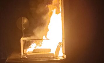 Balkonbrand in Linz-Pichling