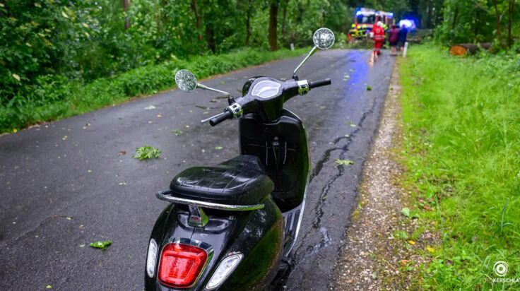 Mopedlenker nach Sturm aus Waldstück bei St. Florian gerettet