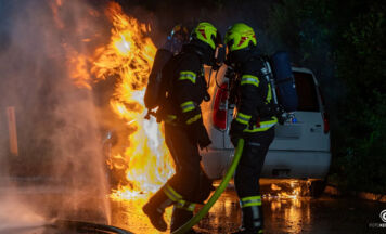 Auto brannte in Kirchdorf vollständig aus