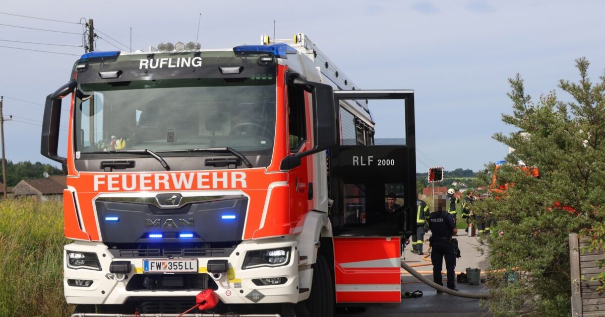 Brand in Einfamilienhaus in Leonding
