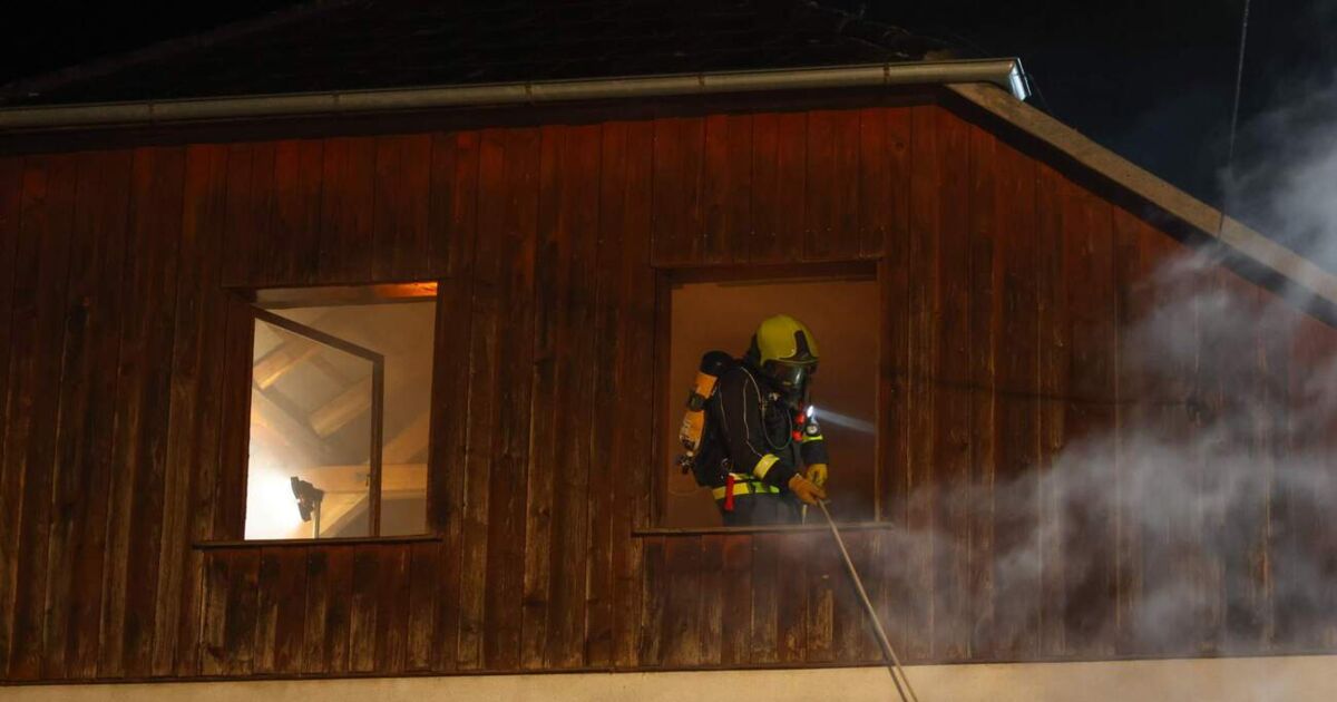 Brand in Selche auf Bauernhof in Haibach ob der Donau