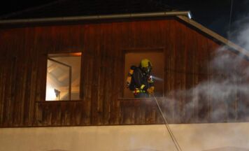 Brand in Selche auf Bauernhof in Haibach ob der Donau