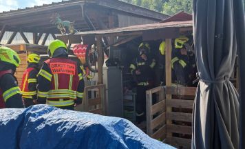 Feuer in Gartenhütte in St. Marien schnell gelöscht