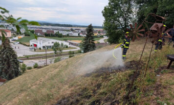 Böschungsbrand in Schwertberg