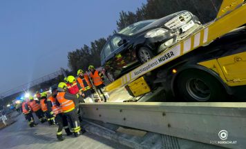Zwei Verletzte bei Unfall auf der A7 in Linz