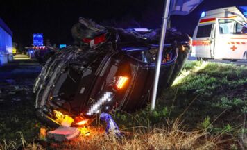 Eine Festnahme und eine entlaufene Katze bei Unfall auf der B1 in Wels