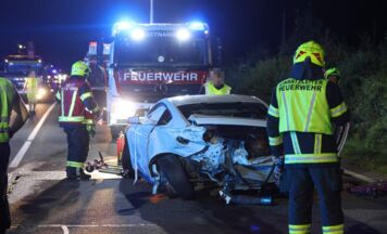 Vier Verletzte bei Unfall auf der B1 in Redlham