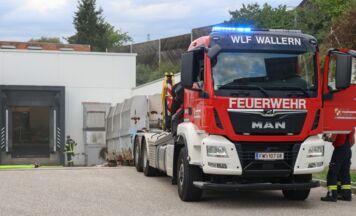 Brand bei Lebensmitteldiscounter in Wallern an der Trattnach