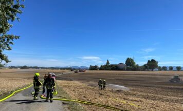 Feldbrand in Steinerkirchen an der Traun